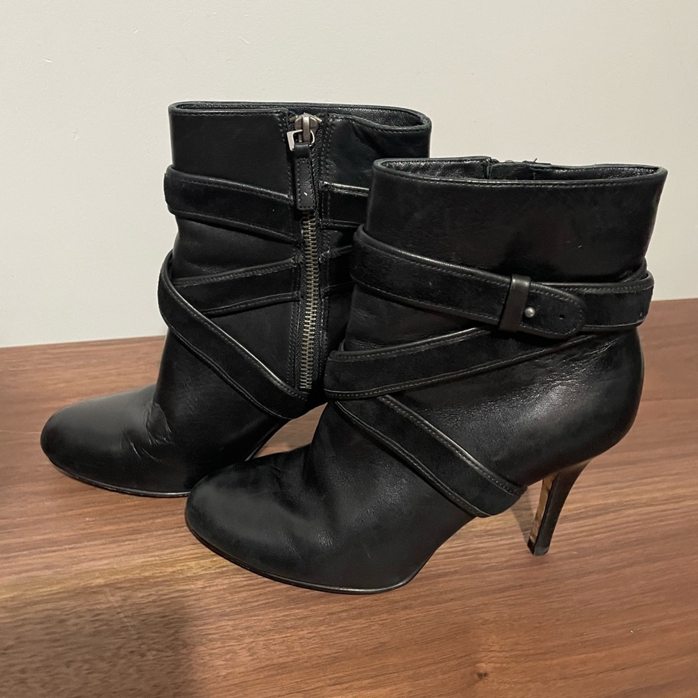 No so tall !! Black boots for a young lady :)